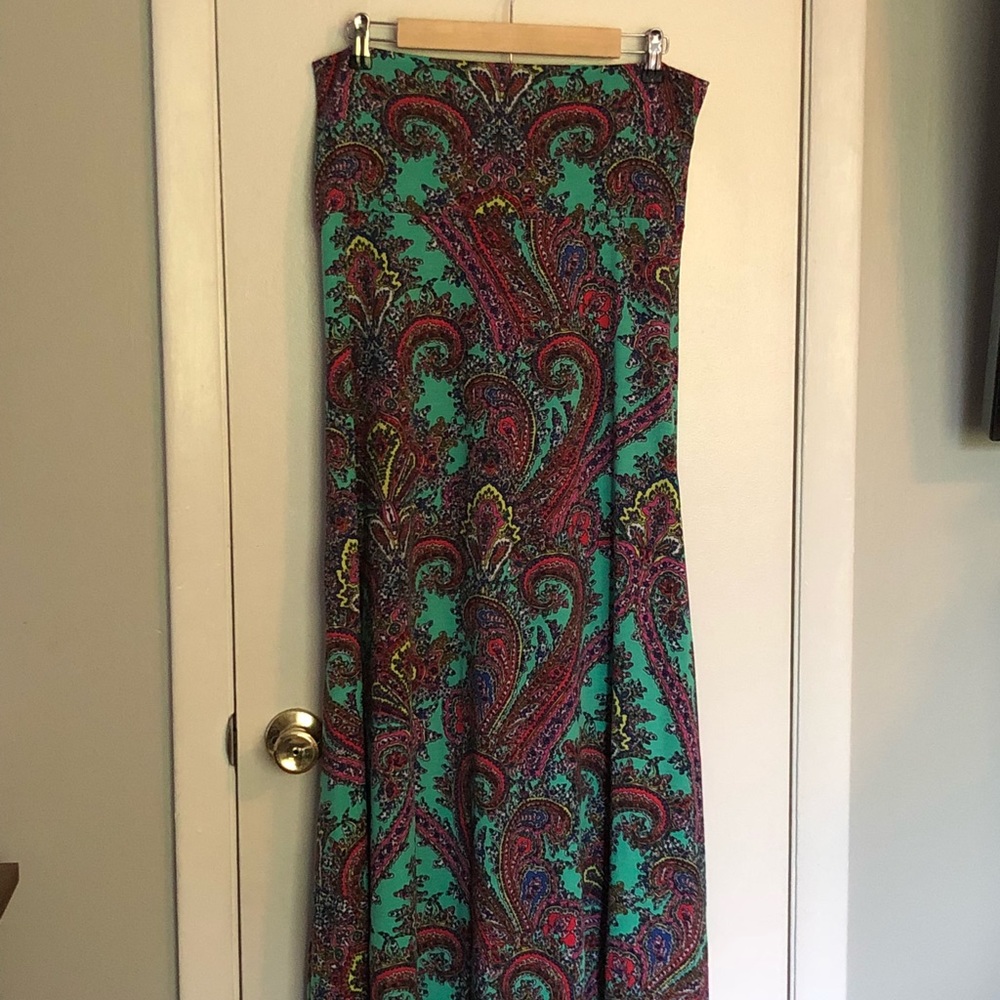 Paisley maxi skirt